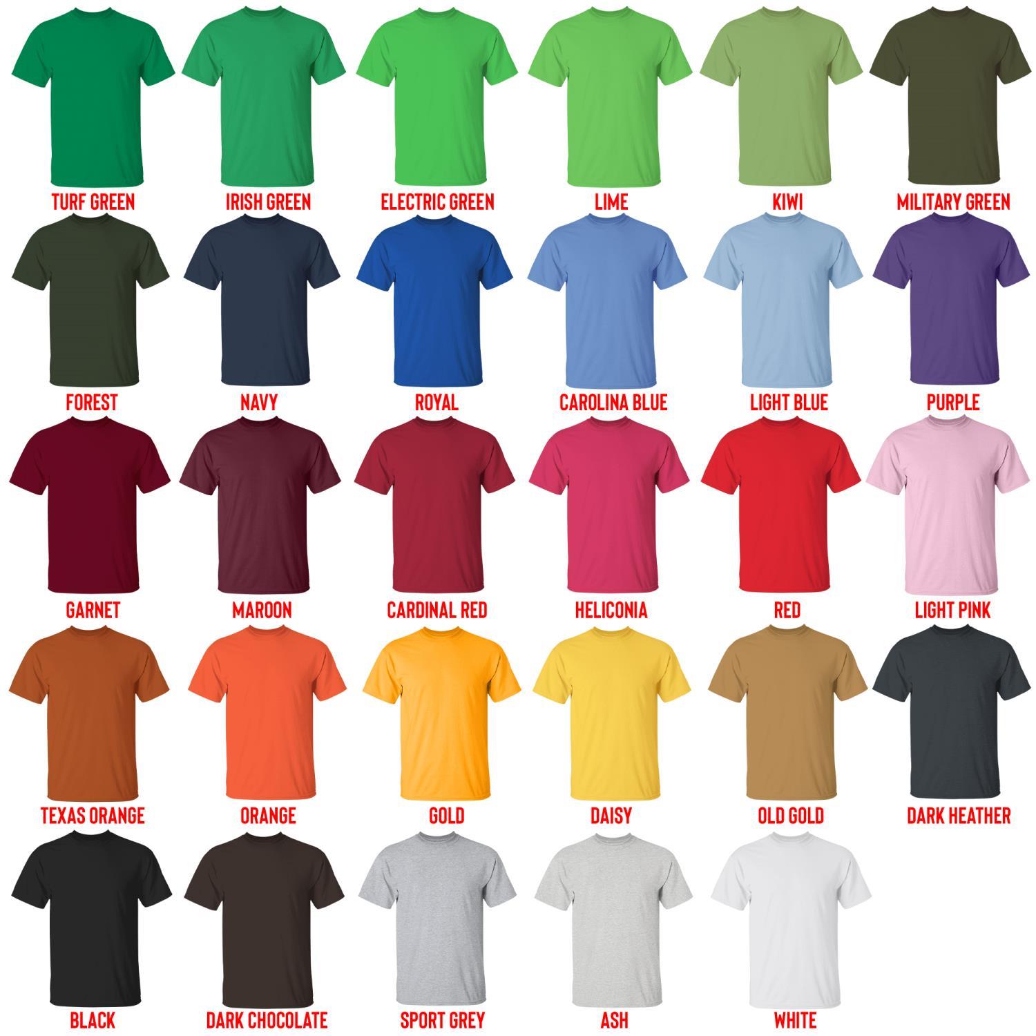 t shirt color chart - Felix The Cat Merch