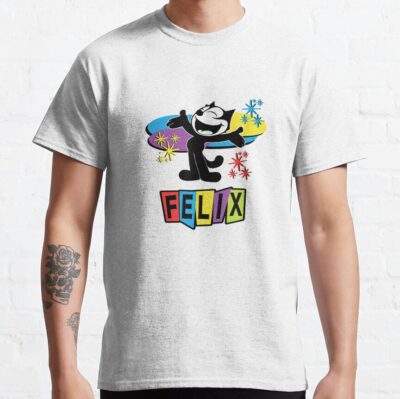 Felix The Cat Cartoon Vintage Funny 80s 90s 007 T shirt - Felix The Cat Merch