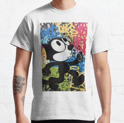 Felix The Cat Graffiti Street Art T shirt - Felix The Cat Merch